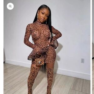 Leopard mini dress
